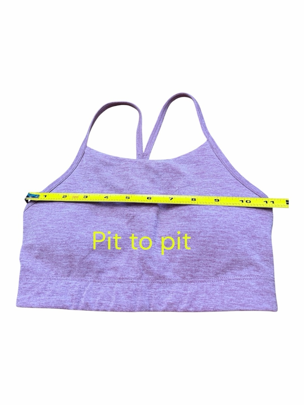 Stori Legend Bra Bralette with Double Straps, Heather Purple, Size 2 - Picture 5 of 10